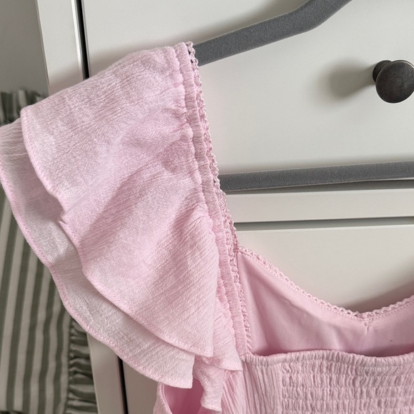 Wild Fable Pink Ruffle Sleeve Top - Picture 3 of 9